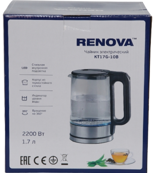 Чайник электрический Renova KT17G-10B