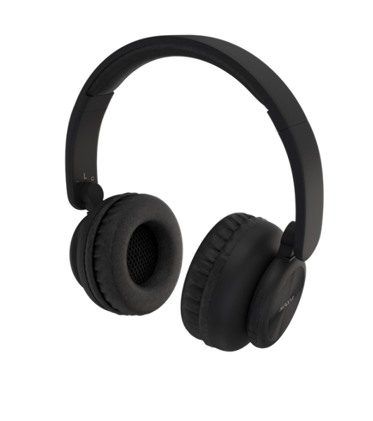 Беспроводные наушники Maxvi MHF-200BT черный, полноразмерные, Bluetooth, встроенный микрофон, до 15 ч