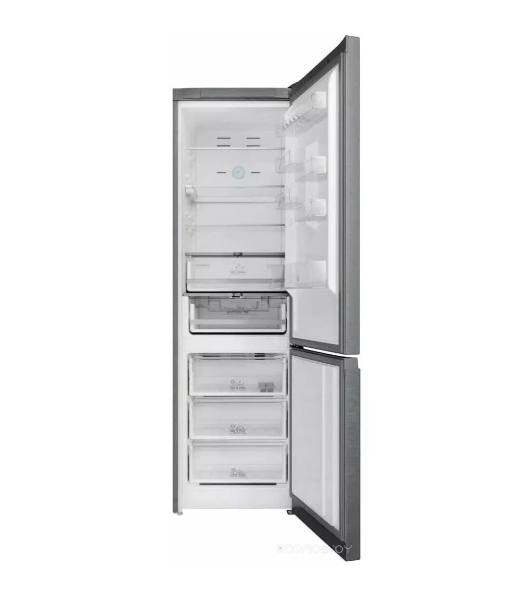 Холодильник Hotpoint HT 7201I MX O3 нержавеющая сталь двухкамерный 239/83 л морозилка снизу, No Frost