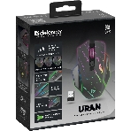Мышь беспроводная Defender Uran GM-503 черный, 3200 dpi, радиоканал, USB, кнопки - 8, фото3