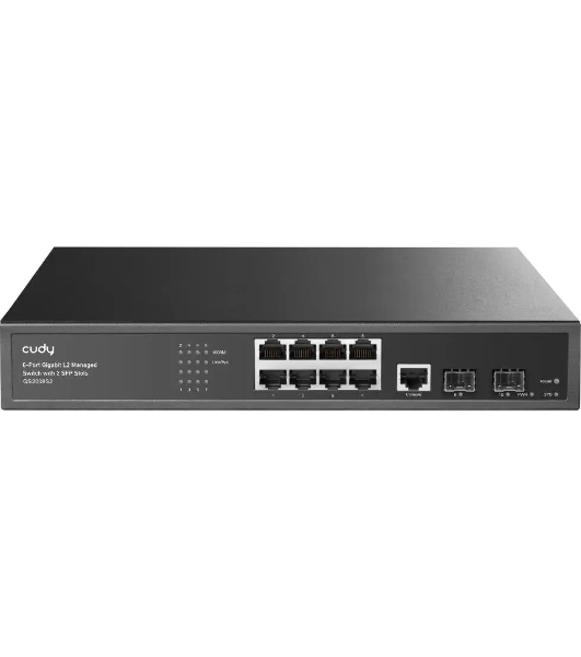 Коммутатор Cudy GS2008S2, 8×1 Гбит/с, 2×1 Гбит/с SFP