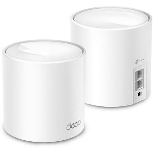 Бесшовный Mesh роутер TP-Link Deco X10 (DECO X10(2-PACK)) AX1500 10/100/1000BASE-TX белый (упак.:2шт)