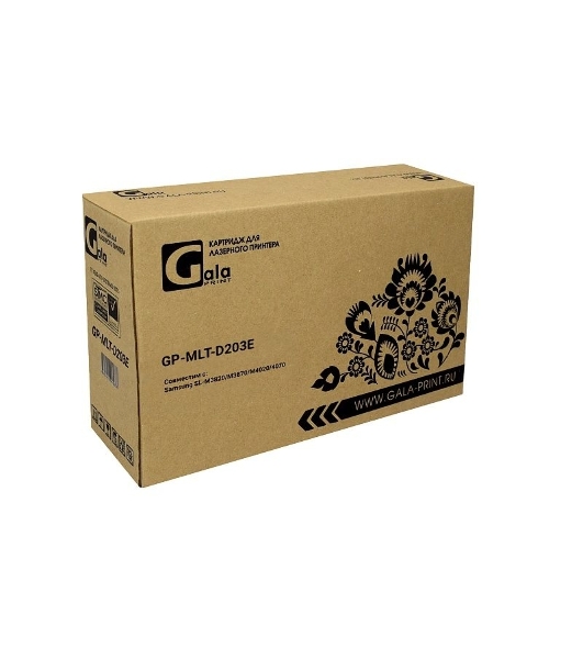 Картридж лазерный GalaPrint GP-MLT-D203E черный (10000 стр) для Samsung ProXpress SL-M3820/SL-M3820DN/SL-M3820D/SL-M3870/SL-M3870FW/SL-M3870FD/SL-M4020/SL-M4020ND/SL-M4070/SL-M4070FR/SL-M4072 (для аппаратов, выпущенных после 01.07.2017)
