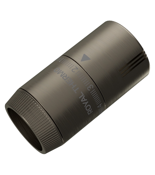 Термоголовка жидкостная Royal Thermo Design М30х1,5 (никель матовый)