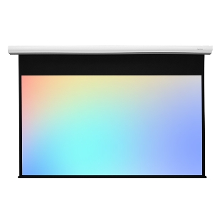 Экран с электроприводом Lumien Master Control 254x400 см (181'), рабочая область 244х390 см, Matte White FiberGlass черная кайма по периметру 5 см 16:10