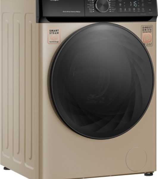 Стиральная машина Weissgauff WM 59411 Direct Drive Inverter Steam Champagne золотистая, загрузка фронтальная 11кг, 1400 об/мин., класс: A+++