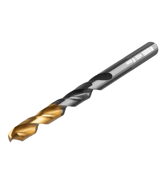 Сверло по металлу Denzel 8 мм, HSS-Tin, Golden Tip, 8 шт.
