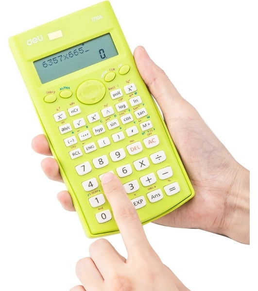 Калькулятор научный Deli E1710A/GRN зеленый 10+2-разр.