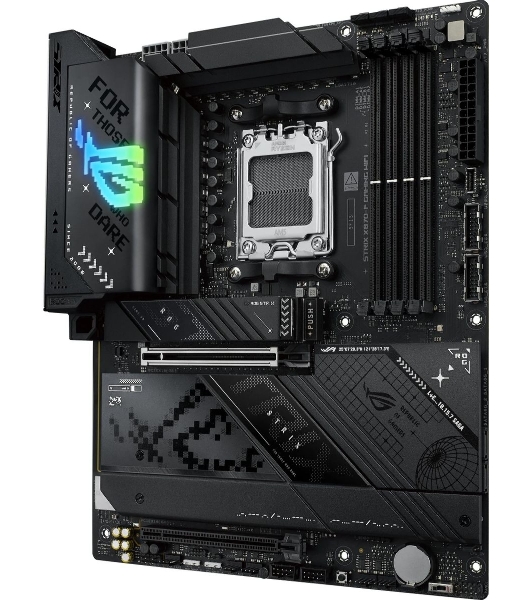 Материнская плата ASUS ROG STRIX X870-F GAMING WIFI, AM5, AMD X870, 4xDDR5, 2xSATA, 4xM.2, 1xPCI-E 5.0 x16, 1xPCI-E 4.0 x4, 1xHDMI, 1xDP, 2xUSB-C USB4, 1xUSB-C 10Gbps, 5xUSB-A 10Gbps, 4xUSB-A 5Gbps, 1x 2.5Gb LAN, 2x3.5 мм, 7.1, ATX