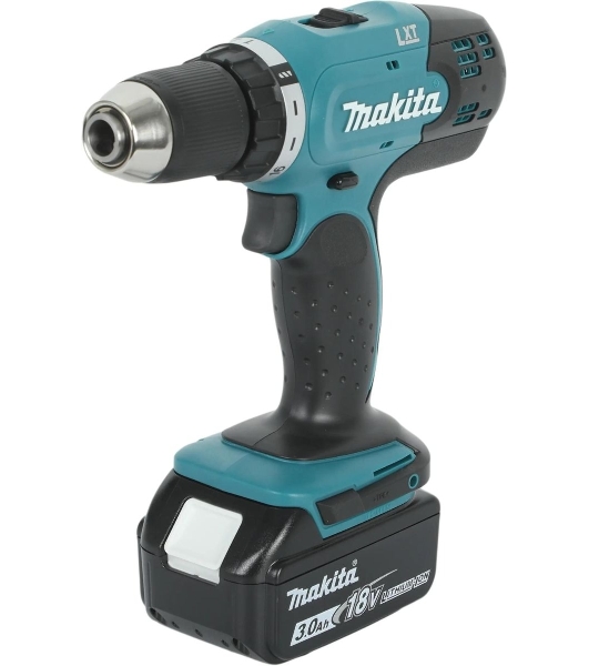 Дрель-шуруповерт Makita DDF453RFE, 18 В, 3 Ач, 42 Нм, щеточный