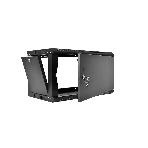 Шкаф телекоммуникационный настенный разборный ЦМО ЭКОНОМ 9U (600 x 520) дверь металл, черный (ШРН-Э-9.500.1-9005), фото4