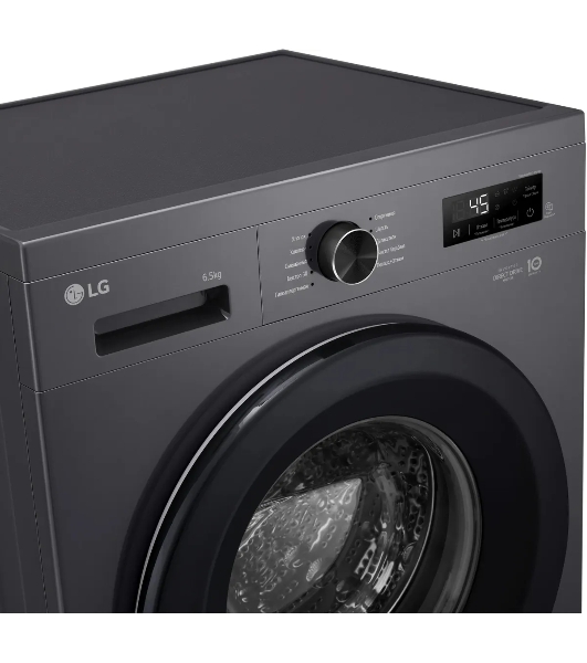 Стиральная машина LG F2Y1WS6J темно-серый, загрузка фронтальная 6,5 кг, 1200 об/мин., класс: A