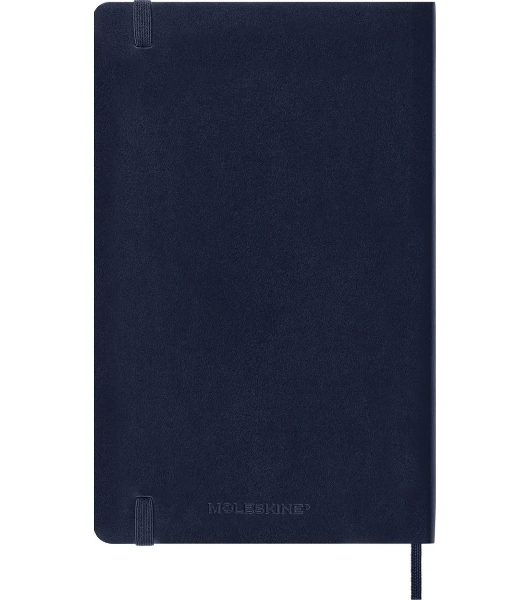 Блокнот Moleskine CLASSIC SOFT QP617B20 Large 130х210 мм 192 стр. клетка мягкая обложка синий сапфир