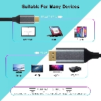 Кабель USB3.1 CM-DP 1.8M CU422MC-1.8M VCOM, фото6