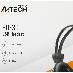 Гарнитура A4Tech HU-30 чёрный, проводная, фото4