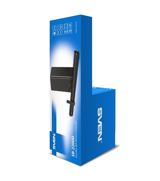 Саундбар SVEN SB-2200D черный (2 x 60W, Bluetooth сабвуфер 180W, пульт ДУ, LED-дисплей, HDMI, USB)