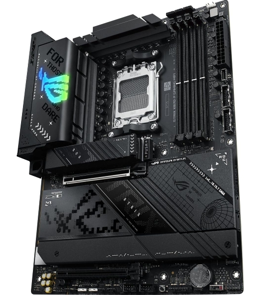 Материнская плата ASUS ROG STRIX X870-F GAMING WIFI, AM5, AMD X870, 4xDDR5, 2xSATA, 4xM.2, 1xPCI-E 5.0 x16, 1xPCI-E 4.0 x4, 1xHDMI, 1xDP, 2xUSB-C USB4, 1xUSB-C 10Gbps, 5xUSB-A 10Gbps, 4xUSB-A 5Gbps, 1x 2.5Gb LAN, 2x3.5 мм, 7.1, ATX
