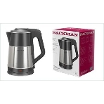 Чайник электрический BACKMAN BM-TEA 727 2,3 л, 2200 Вт, серебристый/черный, фото3