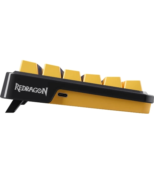 Клавиатура проводная Redragon Elf, USB, черный/фиолетовый