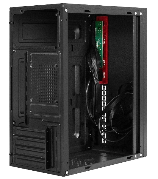 Компьютерный корпус Minitower ExeGate BAA-403-UNS500 (mATX, БП UNS500 с вент. 12см, 2*USB, HD Audio, черный)