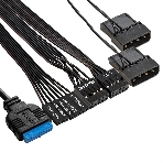 Компьютерный корпус Minitower ExeGate mEVO-7803-XP450 (mATX, БП XP450 с вент. 12см, 2*USB+1*USB 3.0, HD аудио, черный, 2 вент. 12см с RGb подсветкой), фото2