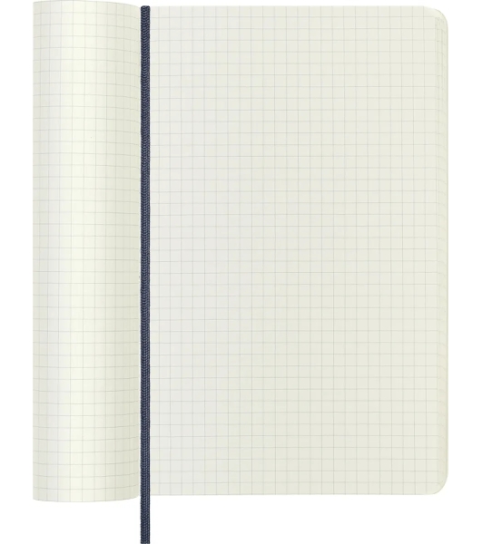 Блокнот Moleskine CLASSIC SOFT QP617B20 Large 130х210 мм 192 стр. клетка мягкая обложка синий сапфир