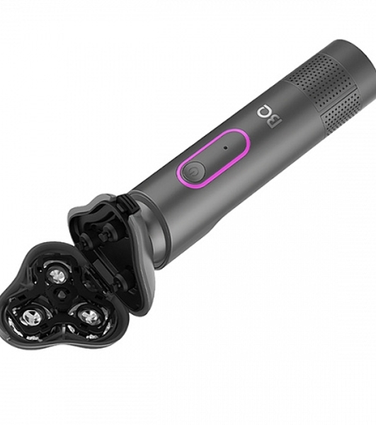 Электробритва BQ SV1008 Gray-Pink. Мощность 5 Вт/Время зарядки 90 минут/Время беспроводной работы 90 минут/Влагозащита IPX6/Электропитание 110-240 В, 50-60 Гц/Ротационная головка бритвы/Мощный мотор/Индикатор заряда батареи/Портативная база для подзарядки/3 насадки в комплекте'