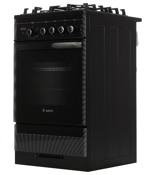 Плита газовая Gefest ПГ 5500-03 0044 черный, конфорок 4 шт, духовка 52 л, 50 см x 85 см x 58.5 см