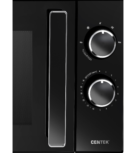 Микроволновая печь Centek CT-1560 черный, 20 л, 700 Вт, переключатели - поворотный механизм