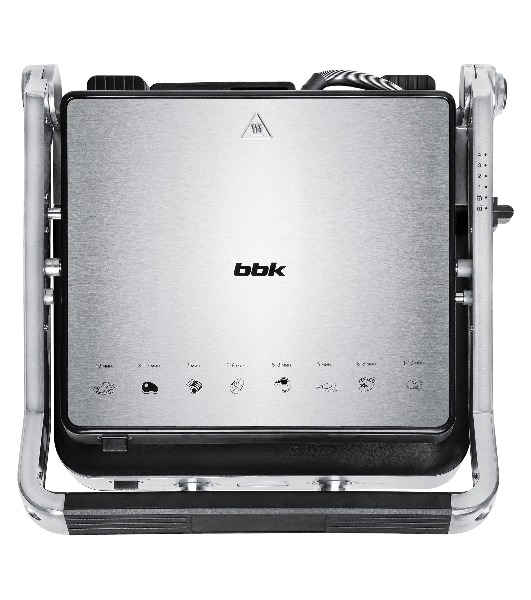 Гриль электрический BBK BEG2004 2000 Вт, черный/металлик