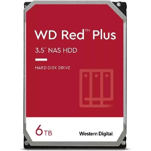 Жесткий диск HDD Western 6TB 5400RPM SATA-III 3.5' Digital Red Plus 128MB NAS Edition