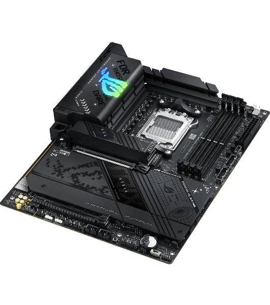 Материнская плата ASUS ROG STRIX X870-F GAMING WIFI, AM5, AMD X870, 4xDDR5, 2xSATA, 4xM.2, 1xPCI-E 5.0 x16, 1xPCI-E 4.0 x4, 1xHDMI, 1xDP, 2xUSB-C USB4, 1xUSB-C 10Gbps, 5xUSB-A 10Gbps, 4xUSB-A 5Gbps, 1x 2.5Gb LAN, 2x3.5 мм, 7.1, ATX