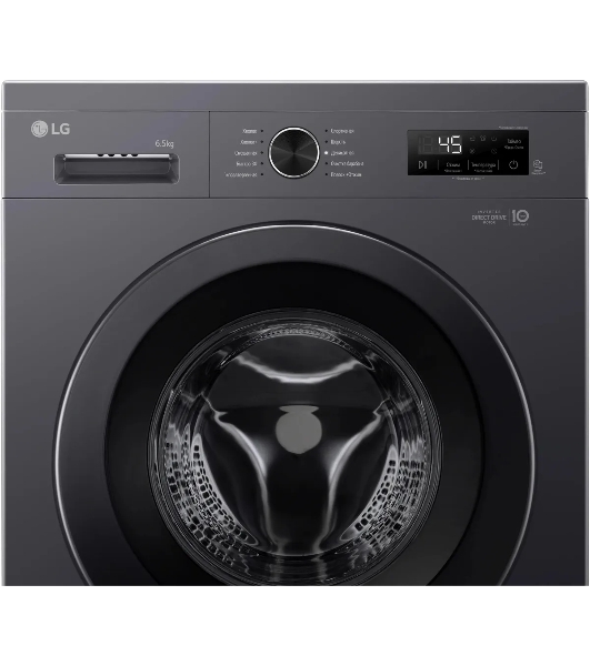 Стиральная машина LG F2Y1WS6J темно-серый, загрузка фронтальная 6,5 кг, 1200 об/мин., класс: A