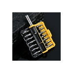 Набор бит 14 шт c держателем Deli DL251201 (SL4,SL5,SL6,PH0,PH1,PH2,PH3,T15,T20,T25,H5,H6,PZ1,PZ2), сталь S2, пласт.держатель, фото4