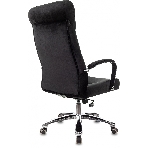Кресло руководителя Бюрократ T-9928SL Fabric черный Italia Black, крестов. металл хром, фото5