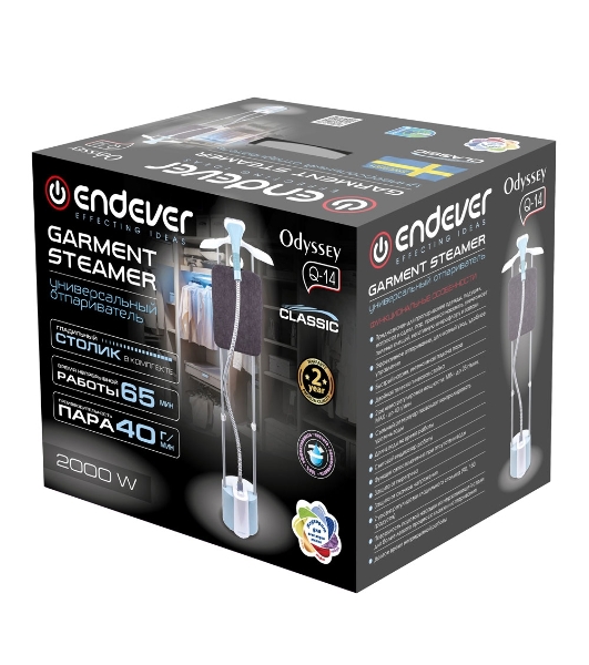 Отпариватель напольный Endever ODYSSEY Q-14, зеленый-белый