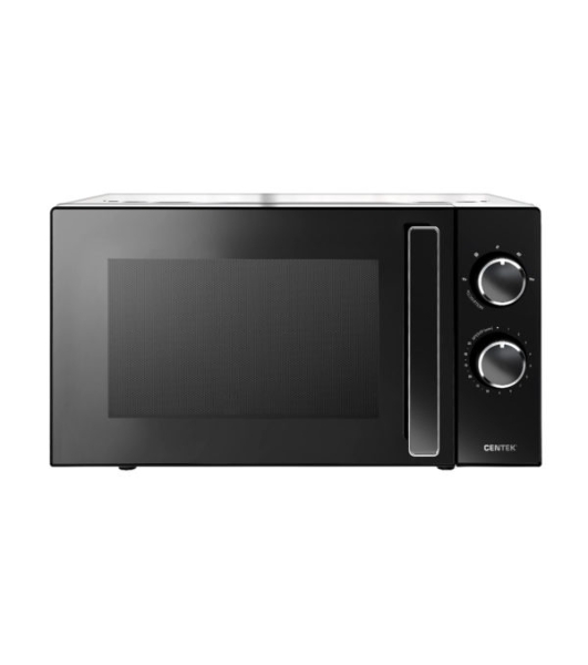 Микроволновая печь Centek CT-1560 черный, 20 л, 700 Вт, переключатели - поворотный механизм