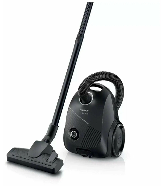 Пылесос Bosch BGLS2BA2 черный, 600 Вт, уборка сухая, пылесборник мешок 3.5 л