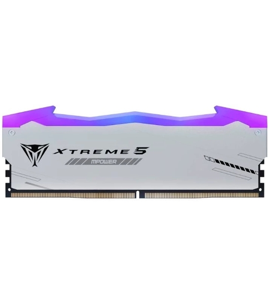 Оперативная память Patriot Viper Xtreme 5, DDR5, 32Gb (2x16Gb), 8000MHz, CL38, DIMM, с радиаторами, RGB, серебристый