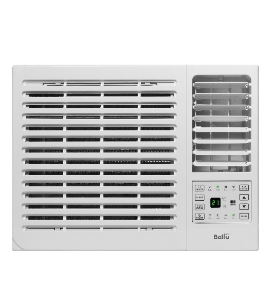 Кондиционер оконный Ballu BWC-09 AC 9000 BTU, 24 м², 49 дБ, охлаждение, осушение, белый