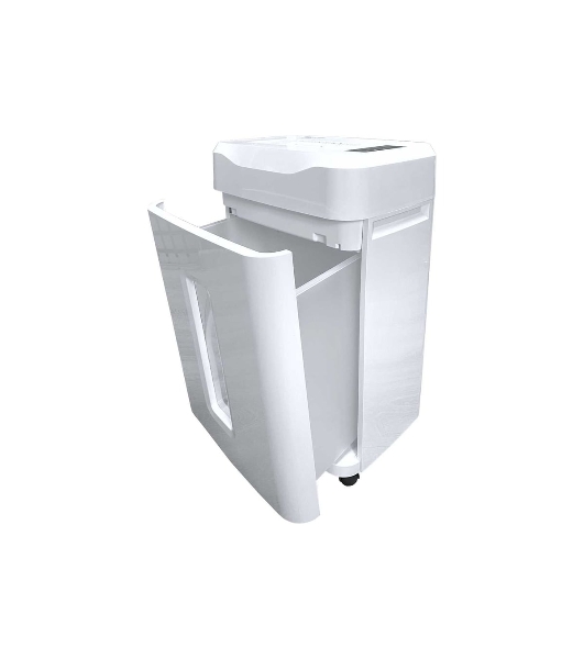 Шредер Office Kit S210N 3,9x38 белый (секр.P-4) фрагменты 16лист. 35лтр. скрепки скобы пл.карты CD