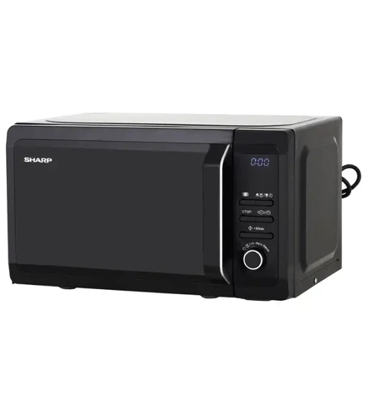 Микроволновая печь Sharp R2852RK черный/серебристый, 20 л, 800 Вт, переключатели - кнопки, поворотный механизм