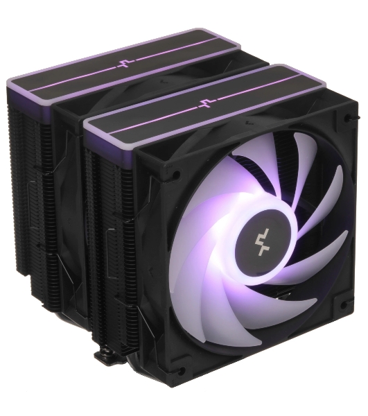 Кулер для процессора DEEPCOOL AG620 BK ARGB V2 черный 120мм алюминий+медь 1850rpm 29.4db 4-pin 260W 157мм