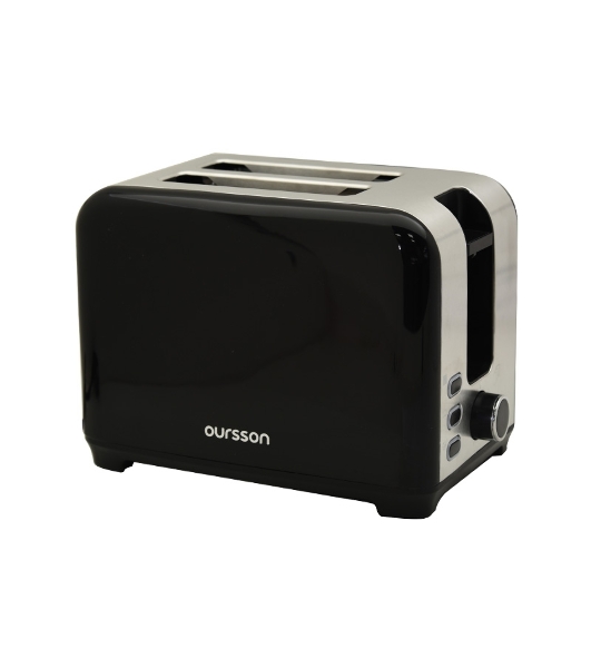 Тостер OURSSON TS2120/BL черный, 930 Вт