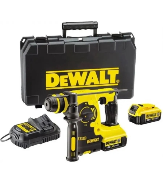 Перфоратор DeWalt DCH253M2-QW, SDS-plus, 18 В, 2.1 Дж, от аккумулятора