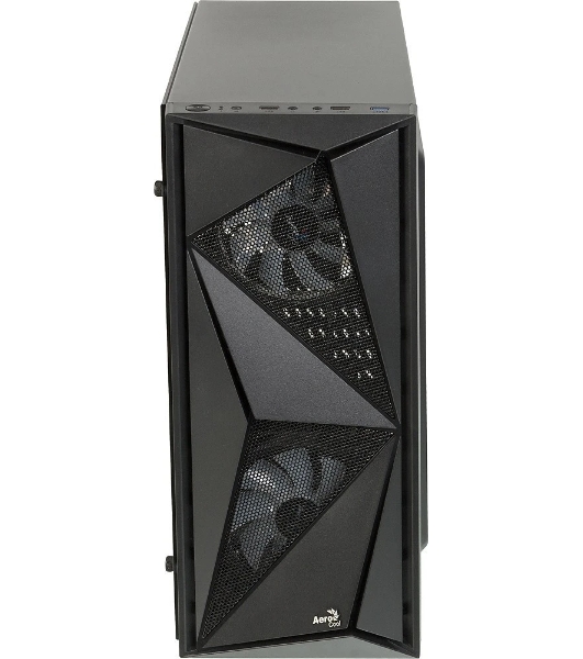 Компьютерный корпус Aerocool/Formula Glider Cosmo V1 без БП, ATX, боковое окно (закаленное стекло), черный