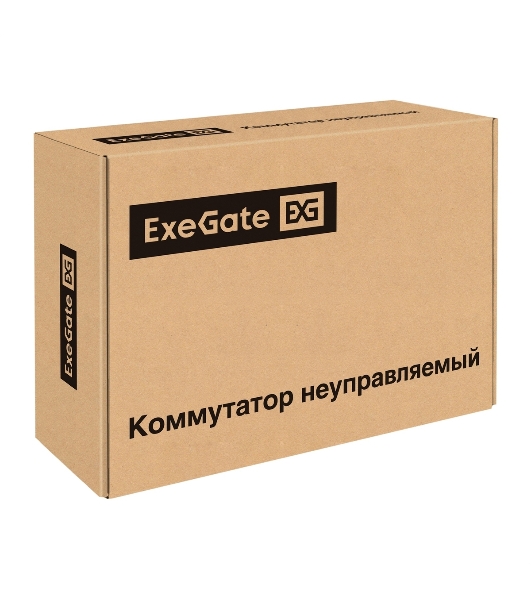 Коммутатор ExeGate EDGS-1006D.4PoE-65W, 4×1 Гбит/с PoE + 2×1 Гбит/с, неуправляемый