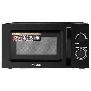 Микроволновая печь Hyundai HYM-M2008 черный, 20 л, 700 Вт, переключатели - поворотный механизм