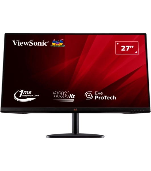 Монитор 27' ViewSonic VA2732-H-2 IPS 1920x1080, 100 Гц, 1 мс (MPRT), 16:9, 250 кд/м², VGA, HDMI 1.4, HDR10, Adaptive-Sync, черный