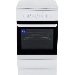 Плита электрическая Hansa FCEW53000 белый, конфорок 4 шт, духовка 68 л, 50 см x 85 см x 60 см, фото 1